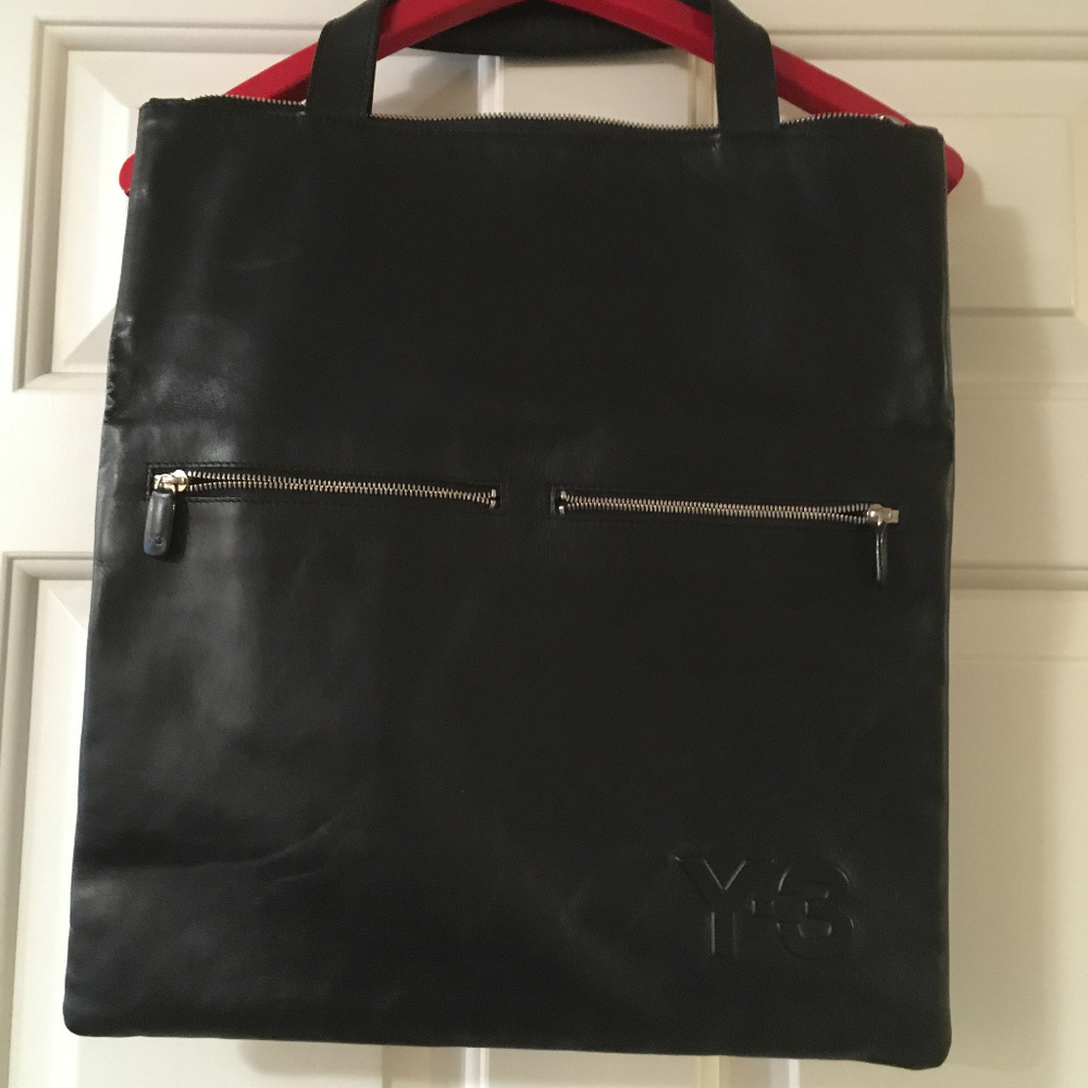Y3 Leather Tote w/Original Dustbag